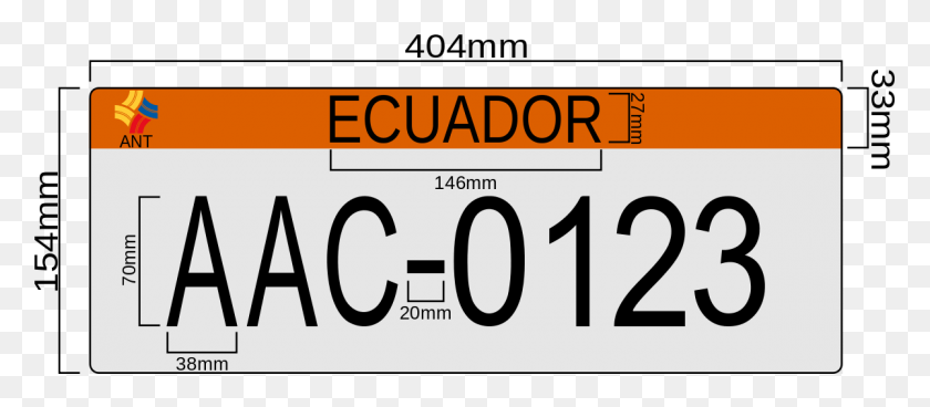 1200x474 Matrculas Automovilsticas De Ecuador Placa De Carro Ecuador, Number, Symbol, Text HD PNG Download