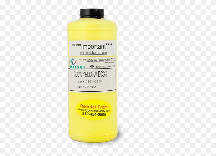 323x550 Matsui Glow Yellow Ecgg Pigment Bottle, Label, Text, Shaker HD PNG Download