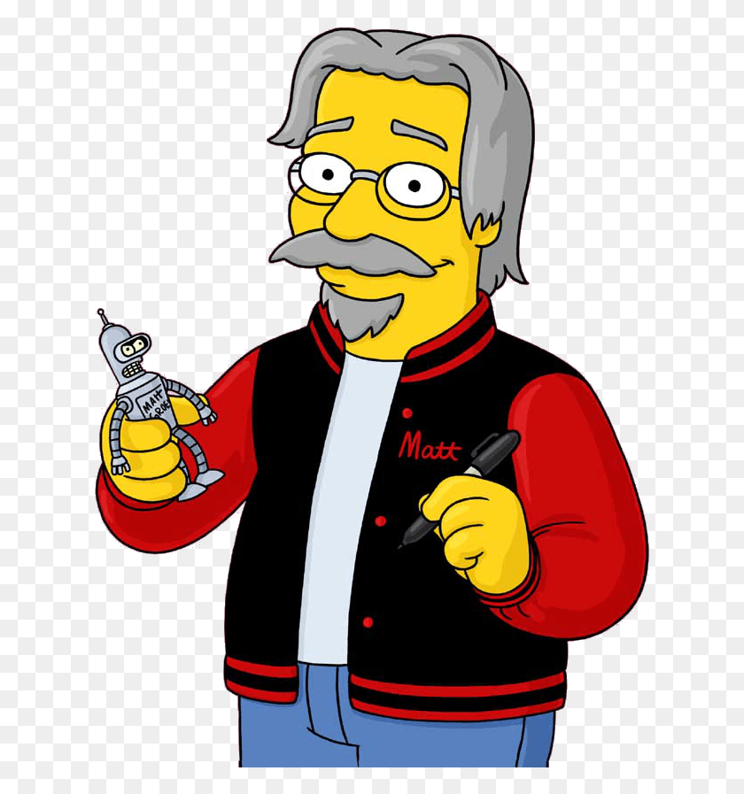 628x837 Matt Groening The Simpsons Tapped Out Simpsons Matt Groening, Person, Human, Performer HD PNG Download