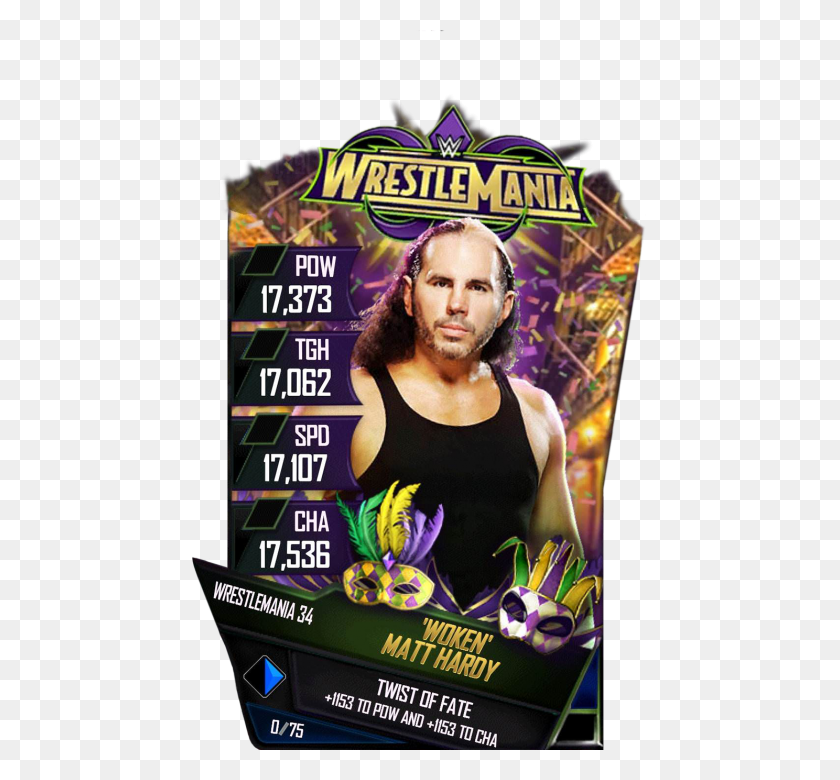 456x720 Matthardy S4 19 Wrestlemania34 Wwe Supercard Wrestlemania 34 Cards, Person, Human, Flyer HD PNG Download