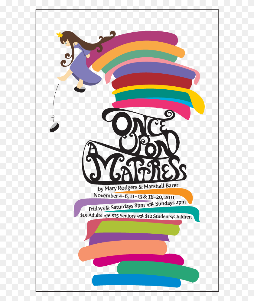 608x937 Mattresstheaterposter Once Upon A Mattress Poster, Text, Label, Clothing HD PNG Download