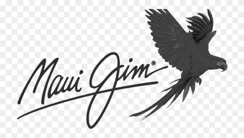 728x416 Логотип Maui Jim Eyewear, Текст, Птица, Животное Hd Png Скачать