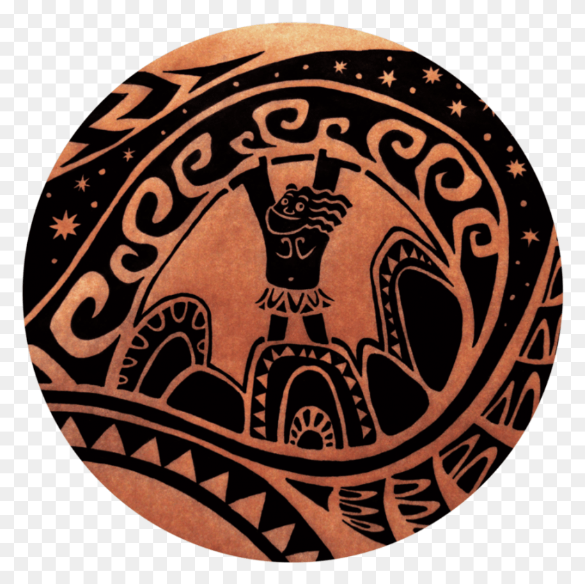 869x868 Татуировка Мауи Моана Татуаж Мауи, Кожа, Символ, Логотип Hd Png Скачать