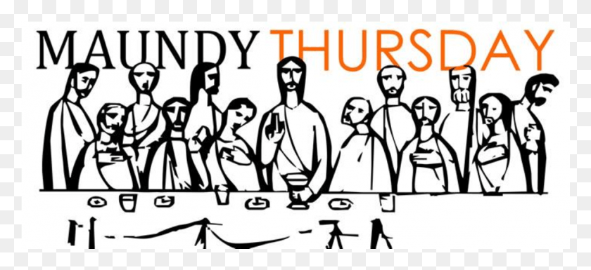 1173x489 Maundy Thursday Maundy Thursday Clip Art, Word, Person, Human HD PNG Download