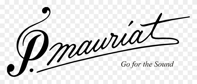 2915x1117 Mauriat Saxophone Logo P Mauriat, Text, Handwriting, Signature HD PNG Download