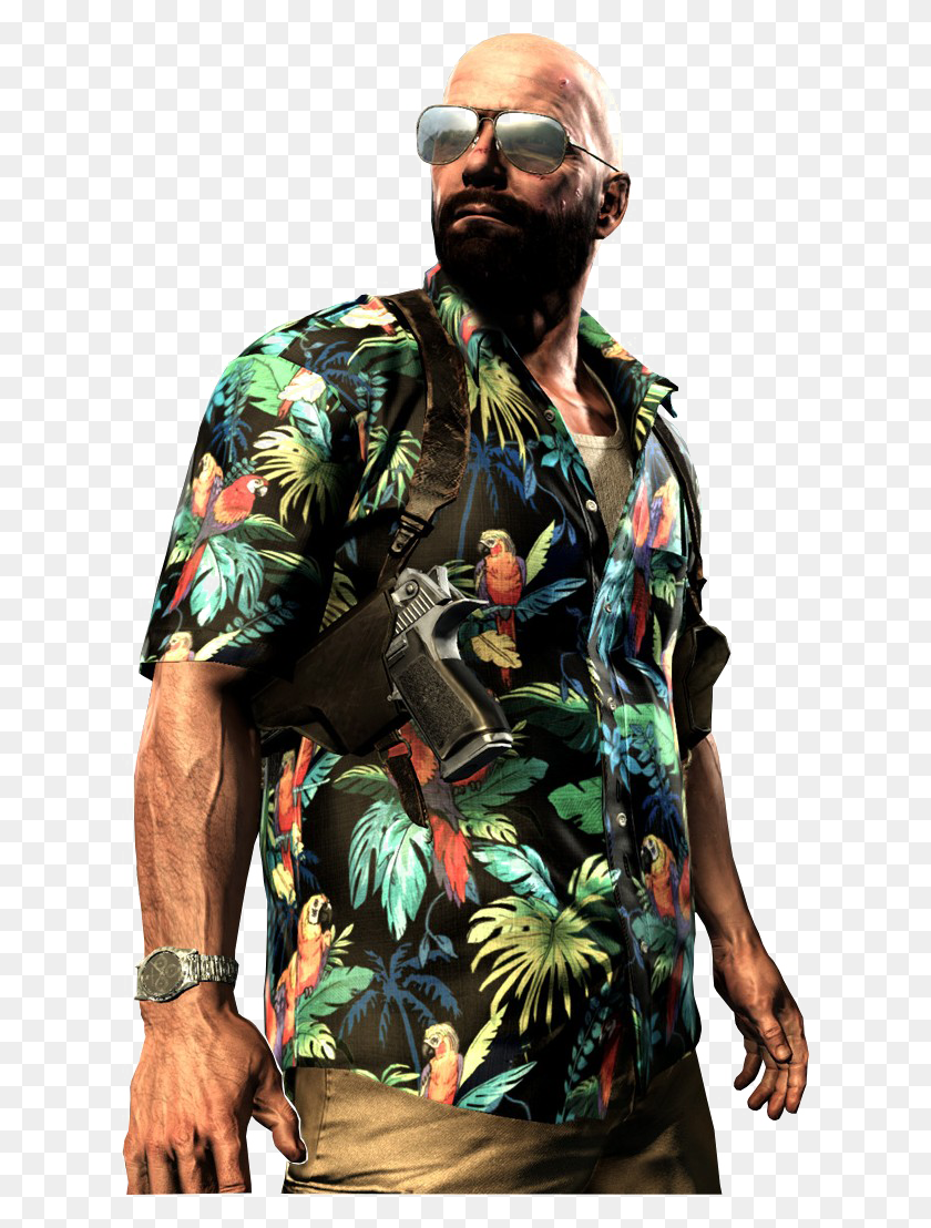 620x1048 Max Payne Image Background Max Payne 3 Floral Shirt, Sleeve, Clothing, Apparel HD PNG Download
