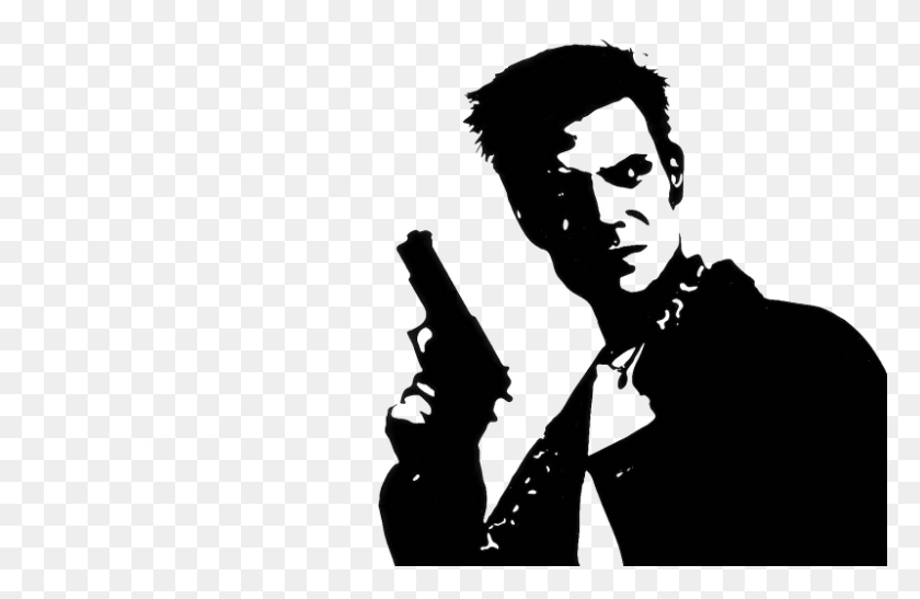 800x500 Max Payne Transparent Background Max Payne, Person, Human, Stencil HD PNG Download