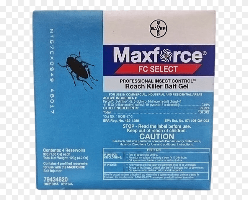 626x616 Maxforce Fc Select Roach Bait Gel Front Maxforce Fc, Advertisement, Poster, Flyer HD PNG Download