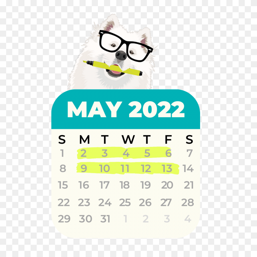 1080x1080 May 2022 Calendar HD PNG Download