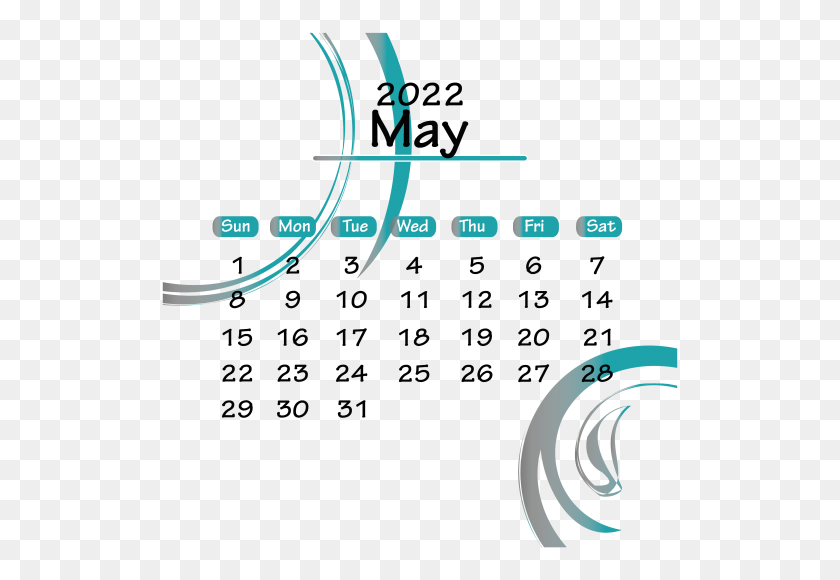 4500x3000 May 2022 Calendar HD PNG Download