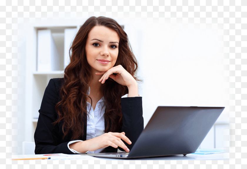 842x558 May 22 Professional English Girl, Person, Laptop, Pc HD PNG Download