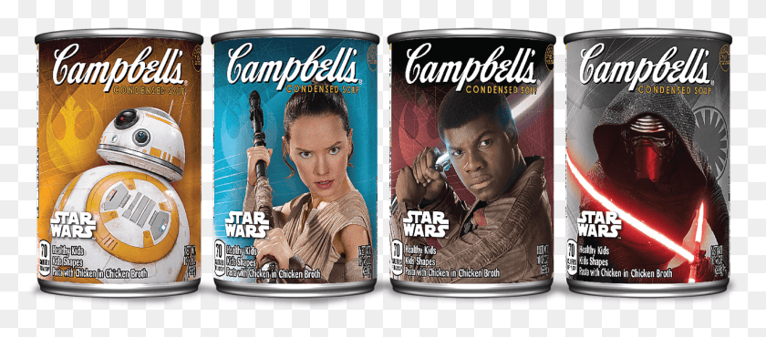 2146x855 May Campbell39s Star Wars Soup, Person, Human, Tin HD PNG Download
