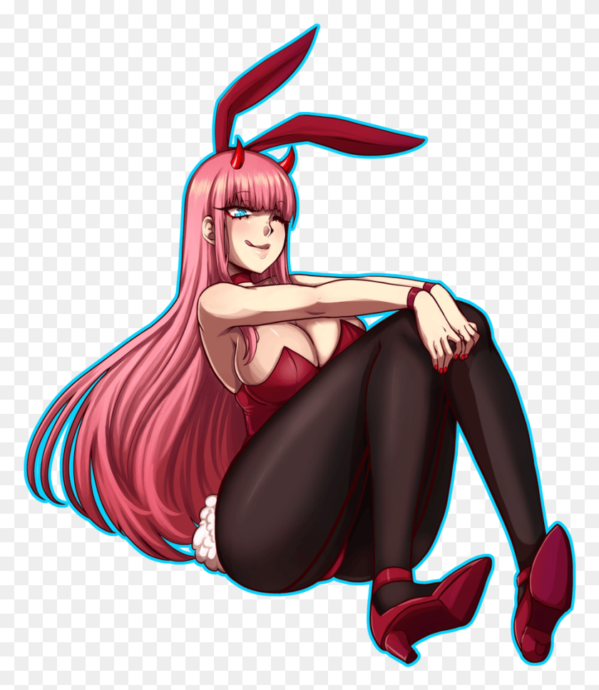 896x1043 May Zero Two Bunny Outfit, Comics, Book, Manga HD PNG Download