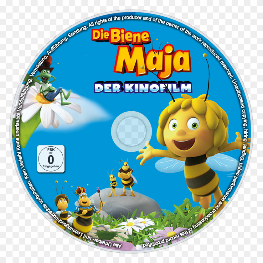 1000x1000 Maya The Bee Movie Dvd Disc Image, Disk HD PNG Download