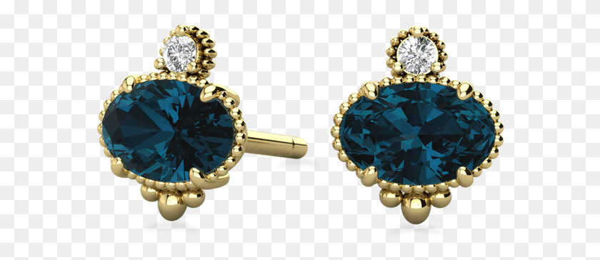 576x304 Mayfair Ethical Iolite Yellow Gold Earrings Earrings, Sapphire, Gemstone, Jewelry HD PNG Download