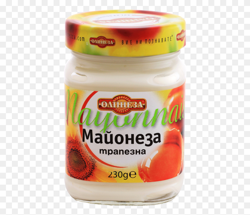 416x662 Mayoneza Trapezna 230Gr Olineza Logo, Mayonesa, Alimentos, Tarro Hd Png