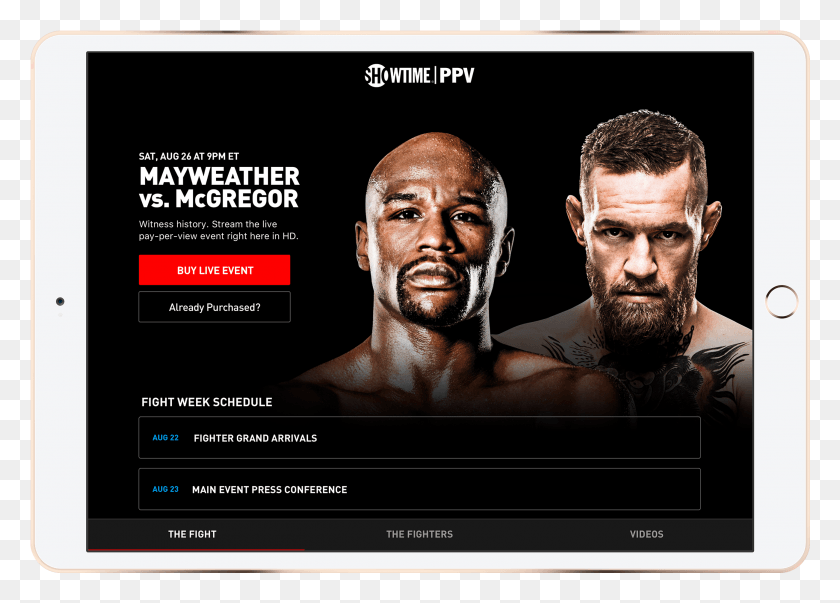 2604x1815 Mayweather Vs Mcgregor Live Stream Smartphone, Poster, Advertisement, Person HD PNG Download