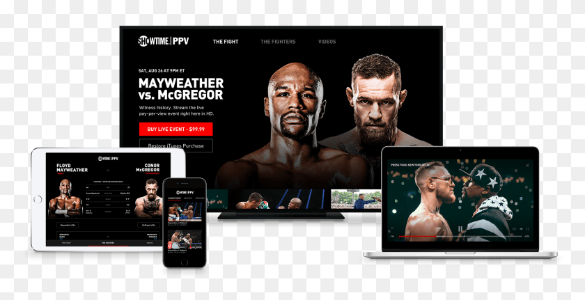 1757x836 Mayweather Vs Mcgregor Live Stream Transparent Background, Person, Human, Poster HD PNG Download