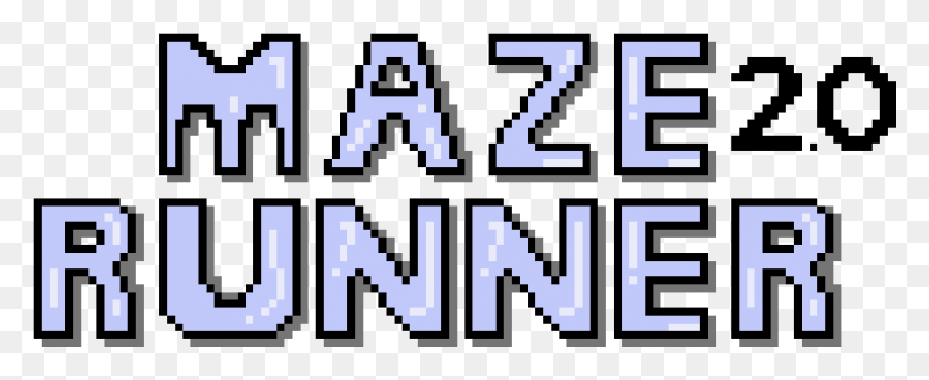 1101x401 Maze Runner Pixel Art, Text, Alphabet, Label HD PNG Download