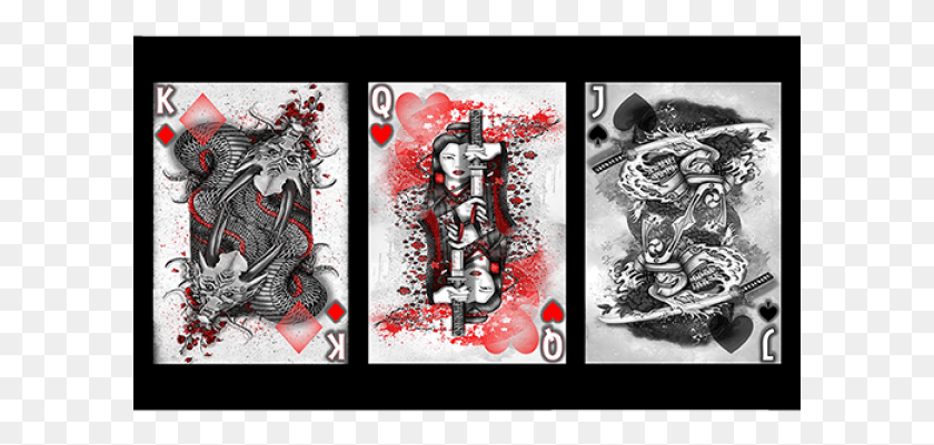 601x341 Mazzo Di Carte Silver Dragon Playing Cards By Craig Illustration, Modern Art, Label HD PNG Download