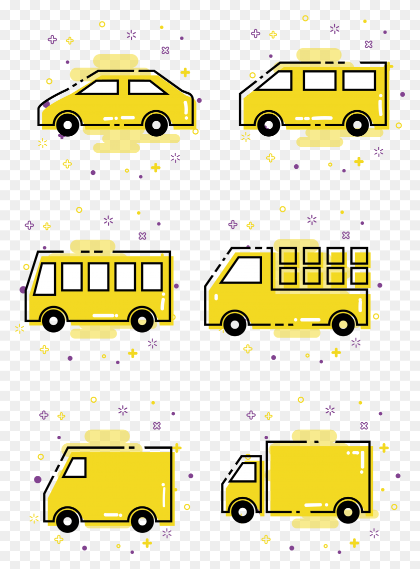 3641x5023 Mbe Style Vehicles Commercial Icon Elements Transportation City Car, Vehicle, Automobile, Bus HD PNG Download