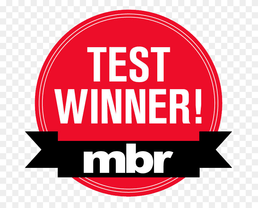685x619 Mbr Test Winner 2018 Graphic Design, Label, Text, Sticker HD PNG Download