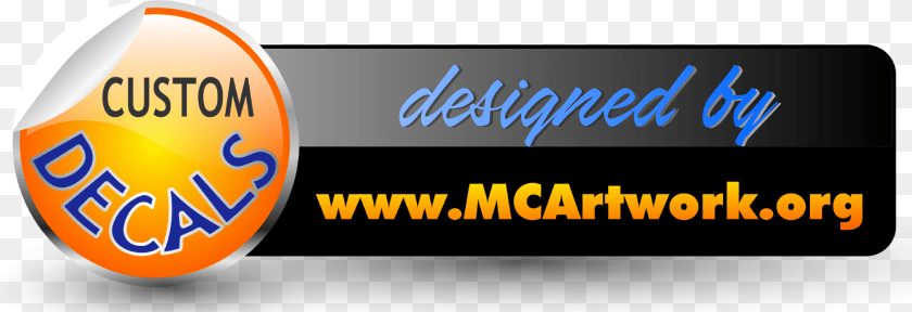 Mc Artwork Decals Orange, Logo, Text PNG
