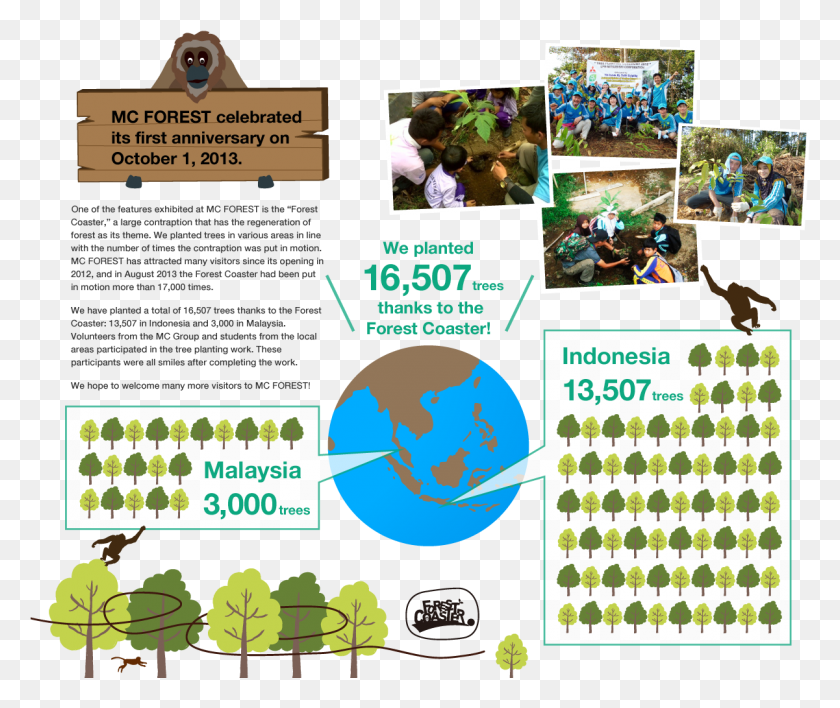 1201x999 Mc Forest Celebrated Its First Anniversary On October Trees Planting Report, Advertisement, Poster, Person HD PNG Download