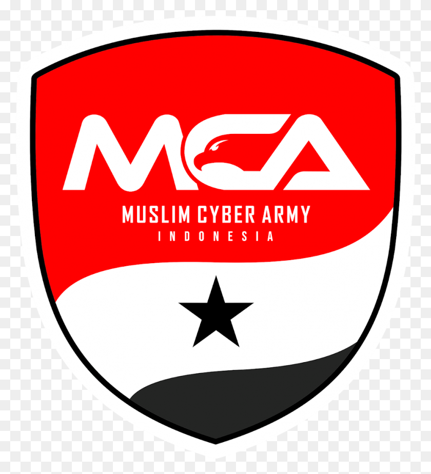 925x1025 Mca Free Vector Logo Cdr Ai Eps Logo Muslim Cyber Army, Symbol, Star Symbol, Trademark HD PNG Download