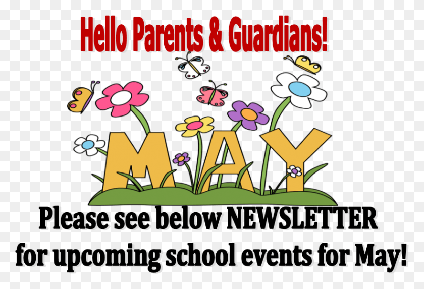 817x538 Mcadam Elementary School Preschool Calendar May, Advertisement, Poster, Flyer HD PNG Download