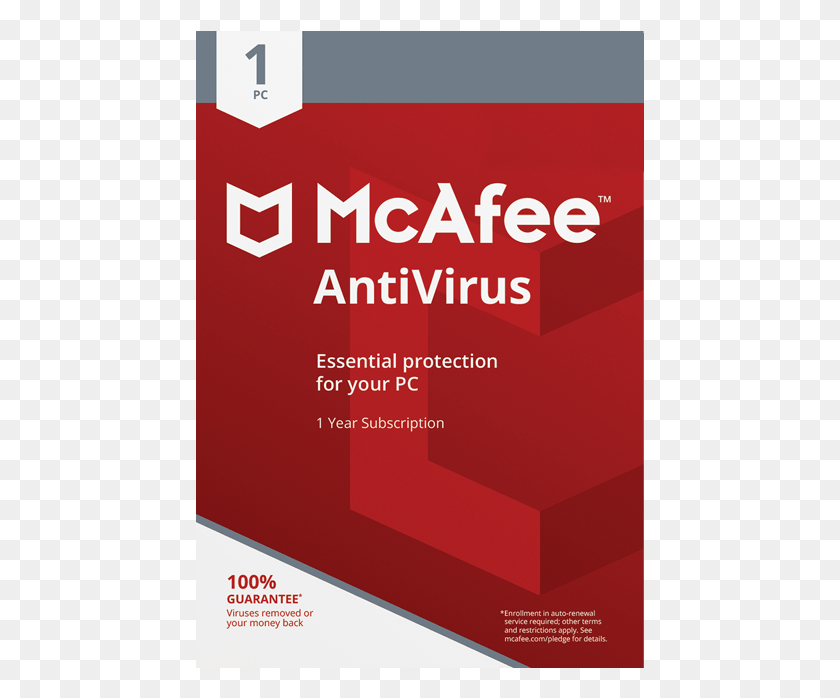 449x638 Descargar Png Mcafee Mcafee Antivirus Plus 2018, Cartel, Anuncio, Folleto Hd Png