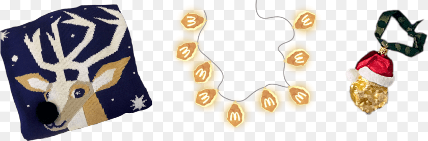 Mcdonalds Chicken Nugget Christmas Lights, Pattern, Applique, Accessories, Mammal Transparent PNG