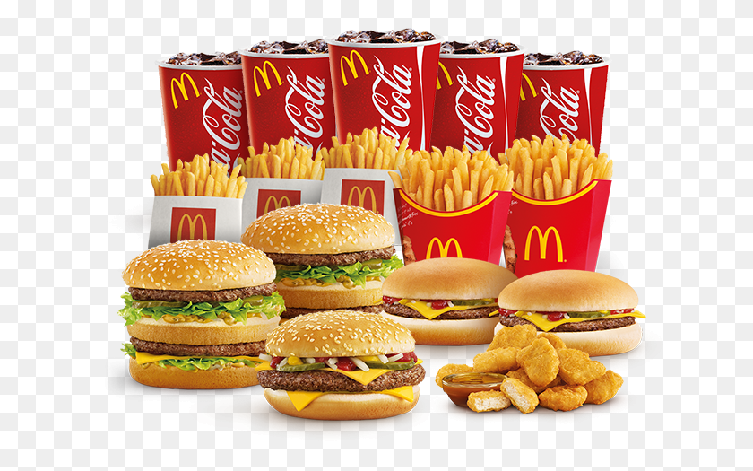 650x465 Mcdonalds Family Burger Box, Food, Fries HD PNG Download