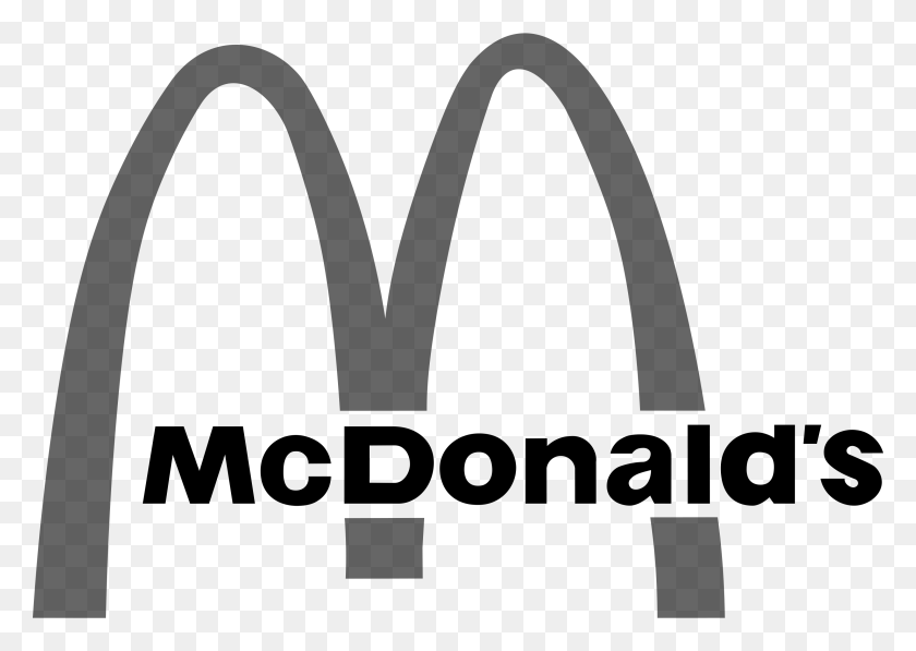 3000x2067 Mcdonalds Logo Black And White, Text, Symbol HD PNG Download