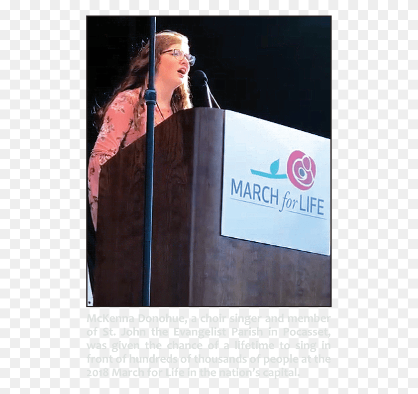 495x732 Mckenna Donohue Daughter Of Knight Of Columbus Sean Speech, Audience, Crowd, Person HD PNG Download