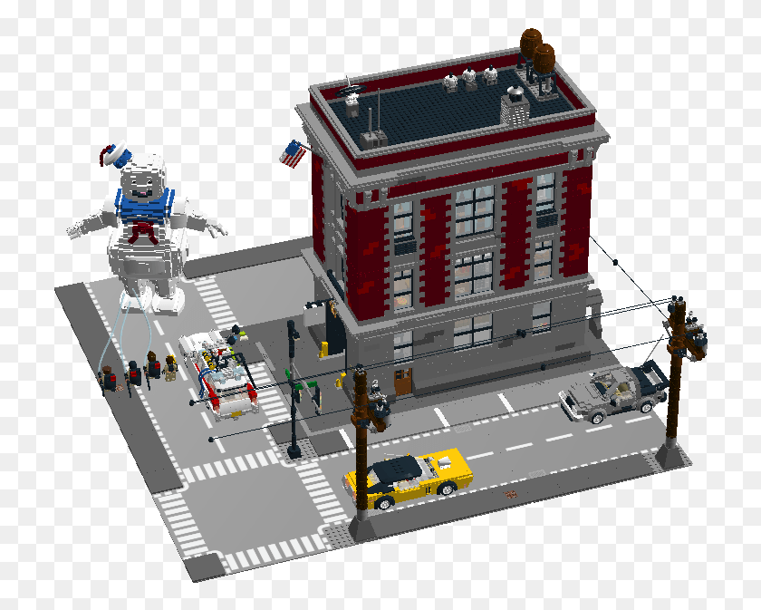 722x613 Mcs The Lego Ghostbusters House, Toy, Person, Human HD PNG Download