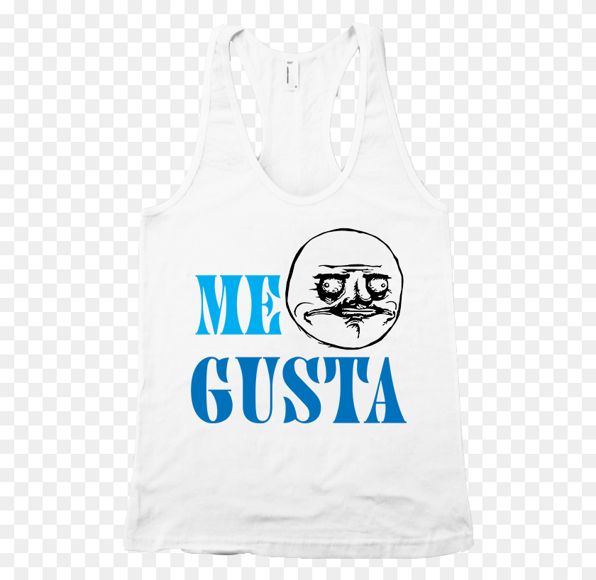 497x758 Me Gusta Racerback Active Tank, Clothing, Apparel, Tank Top HD PNG Download