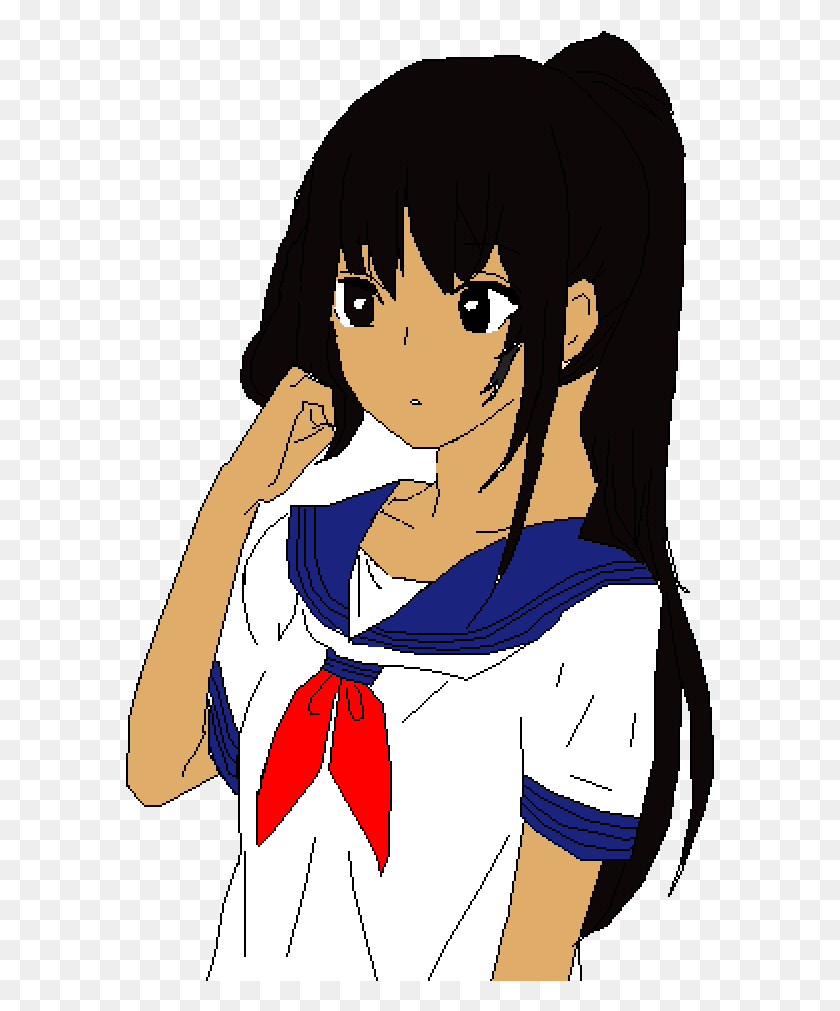 589x951 Me In Yandere Simulator Drawing, Person, Human, Judo HD PNG Download