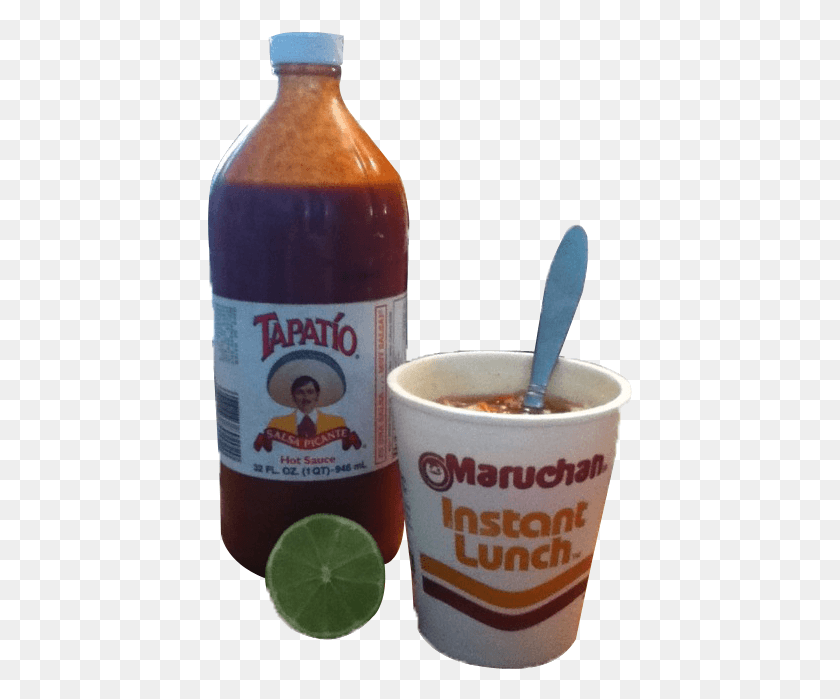 425x639 Me Ramen Noodles With Tapatio, Beer, Alcohol, Beverage HD PNG Download