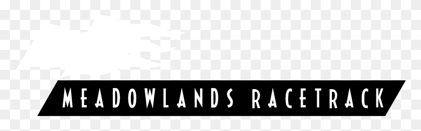 2191x571 Meadowlands Racetrack Logo Black And White Black And White, Text, Symbol, Plant HD PNG Download