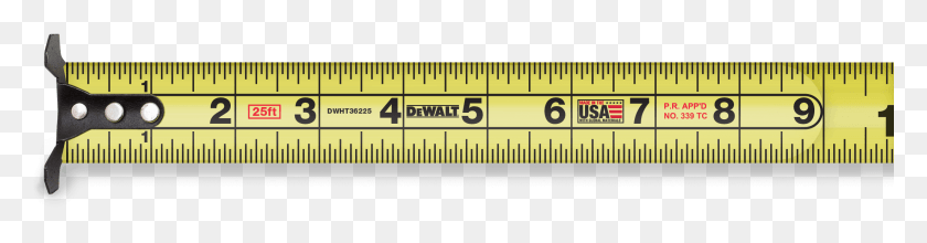 2201x453 Measure Tape Dewalt Xp Tape Measure, Plot, Measurements, Diagram HD PNG Download