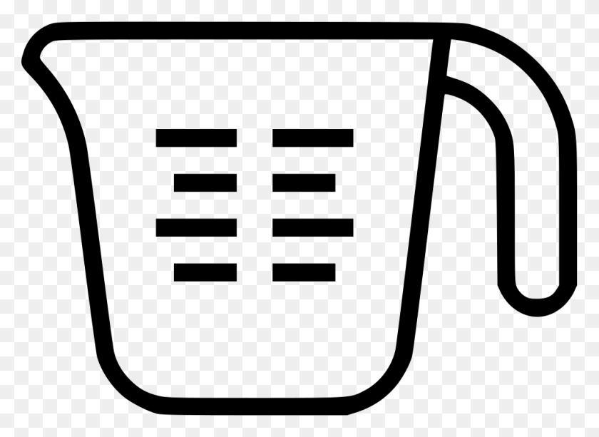 981x696 Measuring Cup Icon Black And White Measuring Cup Clipart Black And White Free, First Aid, Plot, Cup HD PNG Download