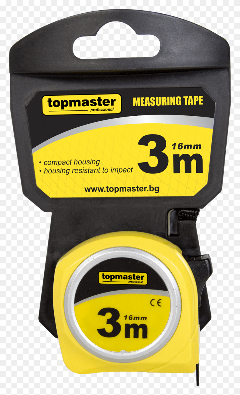 869x1474 Measuring Tape Compact Topmaster Top Master, Text, Digital Watch, Mailbox HD PNG Download