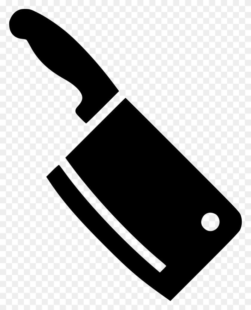 782x980 Meat Cleaver Svg Icon Free Meat Cleaver Icon, Steamer HD PNG Download