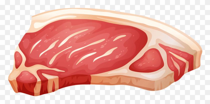 785x359 Meat Clipart Food Meat Illustration, Pork, Ketchup, Ham HD PNG Download
