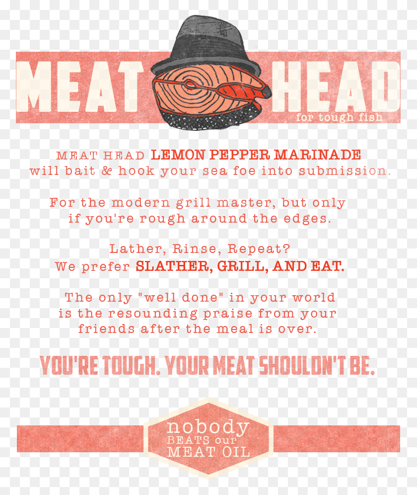 775x936 Meathead Label Fish Back Poster, Advertisement, Flyer, Paper HD PNG Download