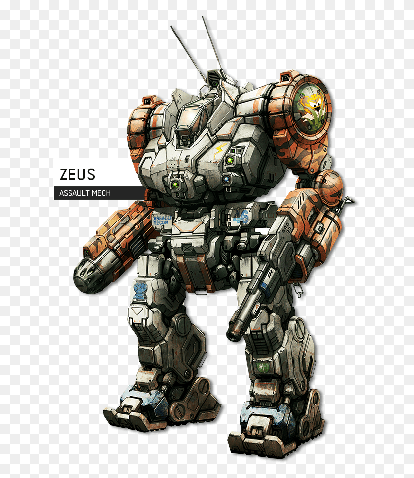 623x909 Descargar Png Mech Warrior Online Concept Art Mechwarrior Zeus, Robot, Persona, Humano Hd Png