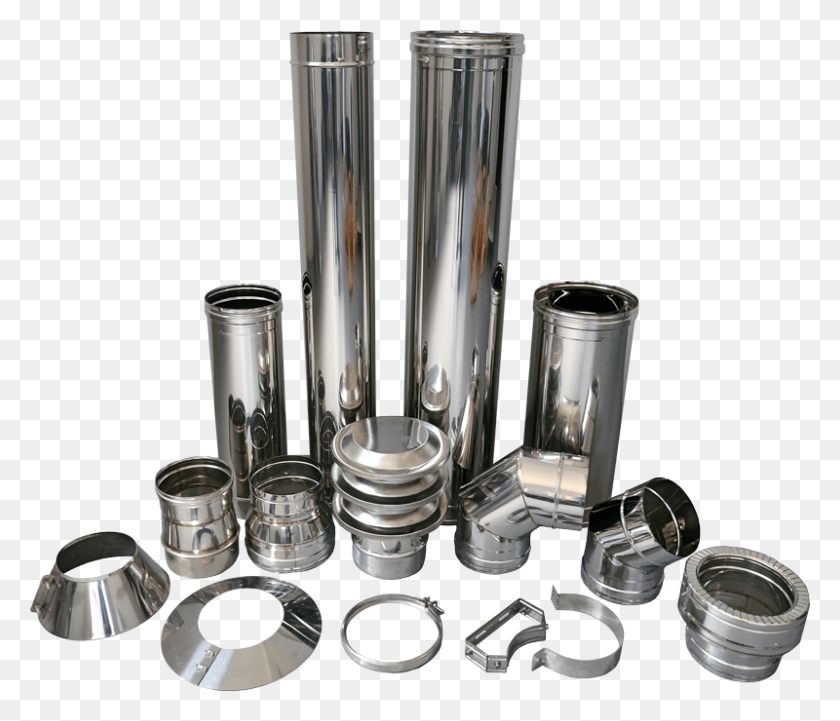 800x678 Mechanical Fixing System Stainless Steel Chimney Pipes, Cylinder, Bottle, Shaker HD PNG Download