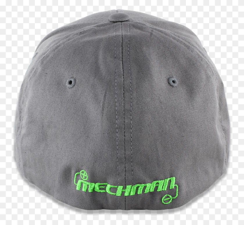 762x717 Mechman Embroidered Gray Flexfit Fitted Hat Curved Baseball Cap, Clothing, Apparel, Cap HD PNG Download