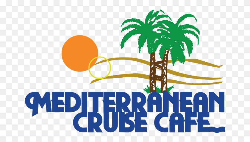 674x419 Med Cruise Transparent Logo Mediterranean Cruise Cafe, Tree, Plant, Poster HD PNG Download